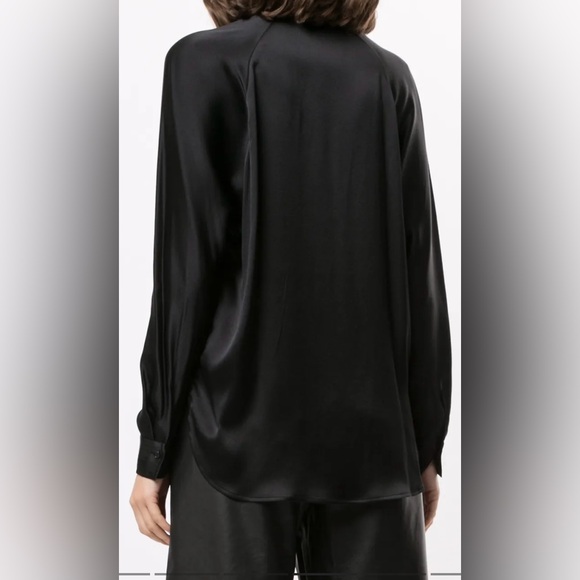 Vince silk blouse - size small - black 100% silk - Picture 2 of 2